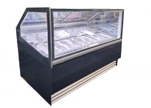 Quality Gelato showcase Ice Cream & Gelato Display Freezers with 16 Italian pans for sale