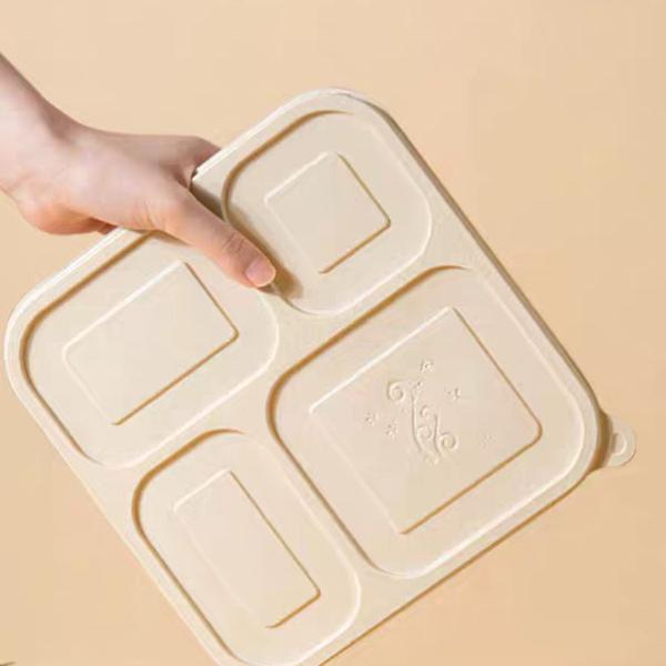 5 Compartment Biodegradable Food Containers Corn Starch Food Grade