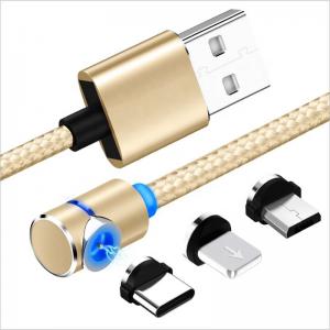 Quality Game Design Magnetic USB Cable Quick Charging Long Lifespan With LED Indicator for sale