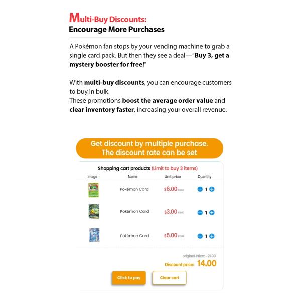 55-inch Full Touch Screen Pokémon Vending Machine With Card Reader Custom Graphics for Pokémon PTCG Game Cards