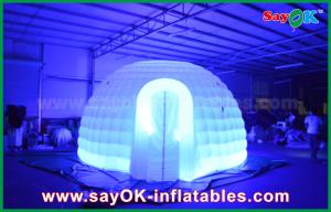 Quality Inflatable Tent Dome Igloo Color Changed Lighting Round Inflatable Dome Tent With Oxfor Cloth Material for sale