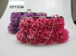 2012 hottest satin and silk fabric flower ladies evening clutch bag G20415