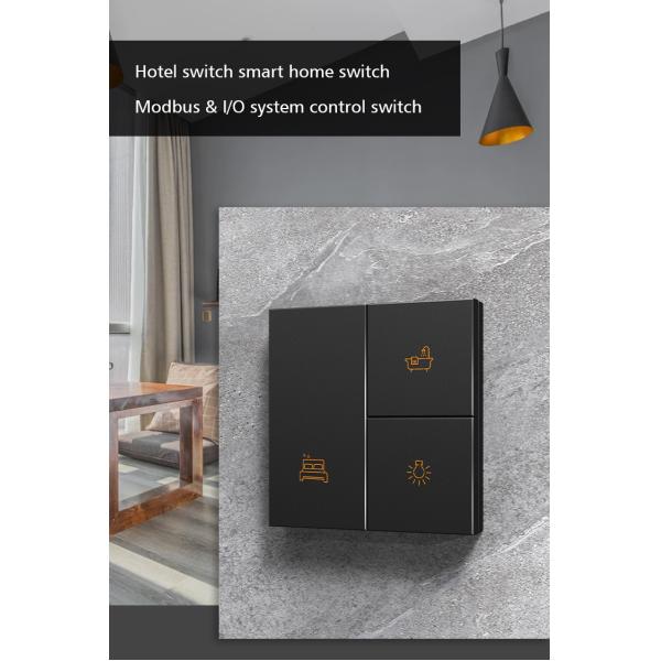 Champagne 4 Button Modbus Wall Switch For Hotel / Home / Villa