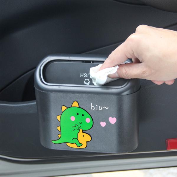 Automotive Supplies Automotive Interior Creative DIY Vehicle Mounted Vehicle Storage Bucket Portable Plastic Folding Garbage Can