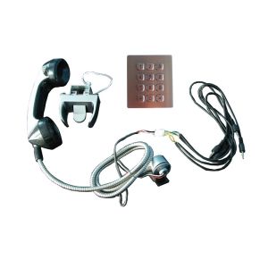 Quality Sliver Alloy weather proof phones Sets With Numeric Keypad for kiosk for sale