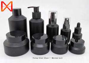 Quality Refillable Clear Cosmetic Storage Jars , Dark Glass Jars With Lids For Cosmetics for sale
