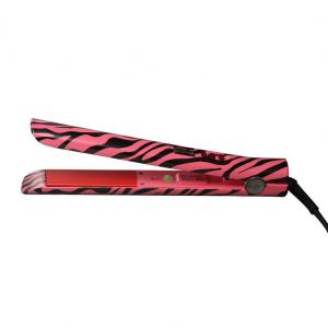 Quality LCD red zebra high speed heat hair straightener iron Water transfer printing technology for sale