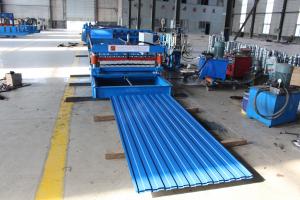 China Roofing Sheet Making Machine Roll Forming With 18 Stations Simple Structure on sale