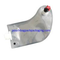 China Popular dispenser spout pouch bag, BIB bag in box with Dispenser for wine or juice, irregular shape for sale