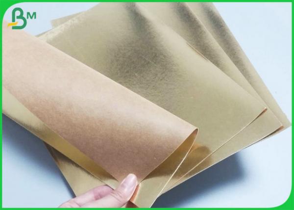 150cm * 110 Yards 0.55mm Golden Water Proof Paper For Handbags Or Storage Bags