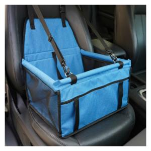 Quality Blue 45cm Pet Car Booster Seat SGS Dog Car Seat Basket for sale