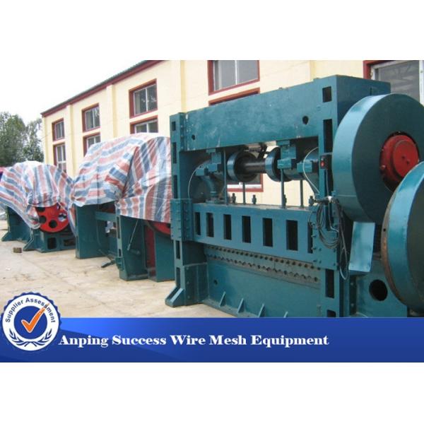 3KW Aluminum Metal Flattening Machine , Expanded Metal Lathe Machine Blue Color