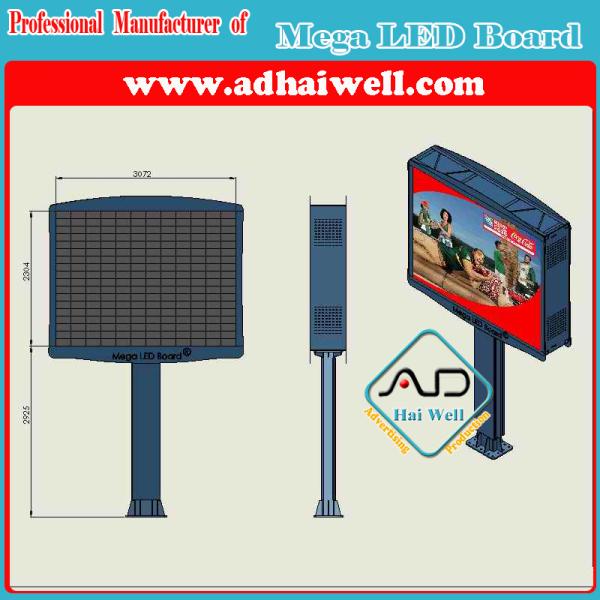 Mega Led Billboard China Media Supper & Smart Mega Digital Outdoor LED Billboard