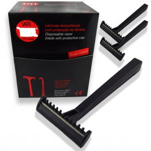 Quality Surgical Razors - Single Blade with Comb (Box of 50) for sale