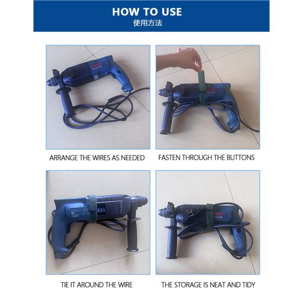 Hook and loop tape in various sizes