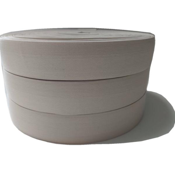 Flat Polyester Colorful Knitted Elastic Belt for Women Casual Garment