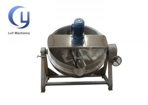Quality 100L 200L 300L Industrial Steam Jacketed Kettle , Industrial Cooking Kettles for sale
