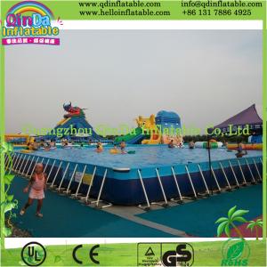 China Outdoor Intex Metal Frame Playground Swimming Above Ground Pool on sale