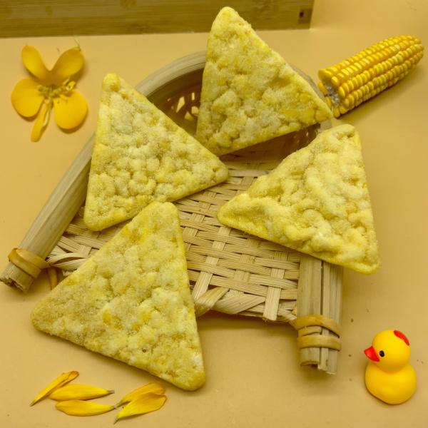 Baked Triangle Corn Cracker Chips Gluten Free Bursting With Natural Corn Taste