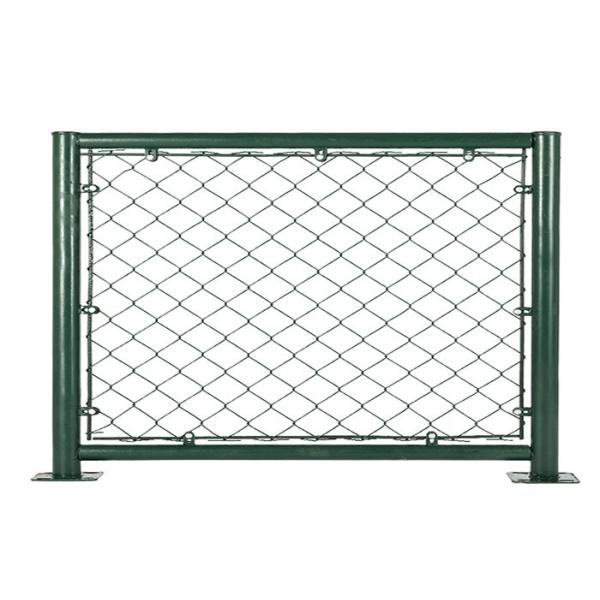 12 Feet Green PVC Chain Link Fence 45x45mm Diamand Hole
