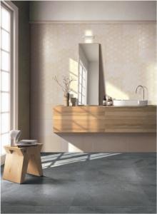Quality 60*60cm Wear-Resistant Stone Look Porcelain Tile Black Color Matte Ceramic Floor Tile For living Room for sale