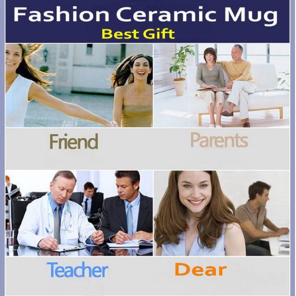 Sublimation Promotional Coffee Mugs Custom Picture 300ml Capacity