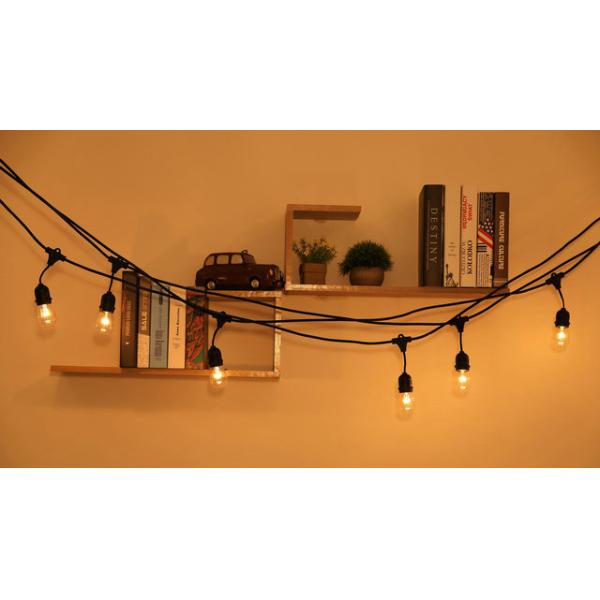 48FT Outdoor Light String Set E26 E27 S14 Edison Bulb Low Voltage IP65
