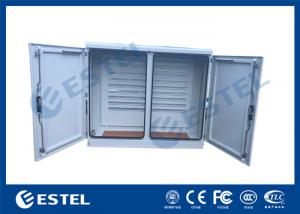 Quality Stainless Steel Two Bay Base Station Cabinet DIN Rail Power Distribution Enclosure for sale