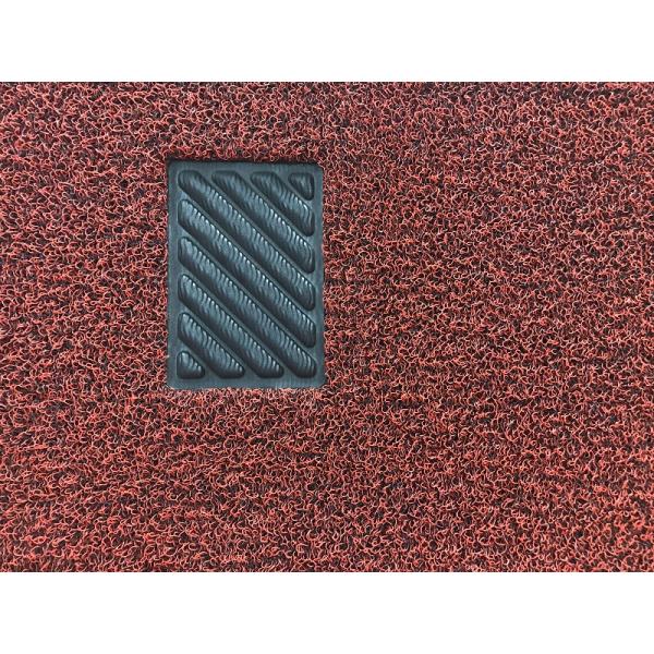 Double color pvc coil car mat carpet with non skid nail backing