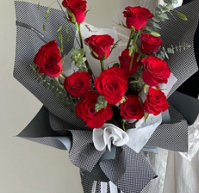 Thickened foam three-dimensional art flower packaging paper