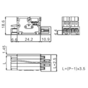 Spring-cage Clamp Terminal Male Standard Style Pitch: 3.50mm/0.138 in