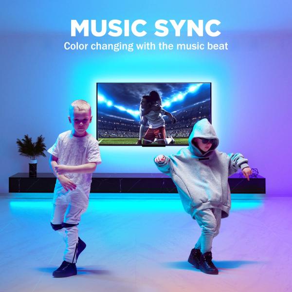 5V USB COB LED Light Bar with App and Remote Control 1.5M Color Changing Bar Light