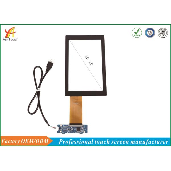 White 7 Inch Capacitive Touch Panel With AG / AR / AF Glass , Intelligent Automatic Calibration