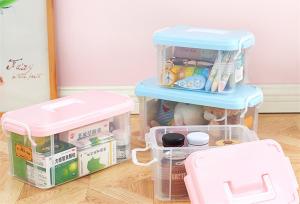 Quality Stacking Clear Plastic Stacking Storage Boxes Bins With Lid for sale