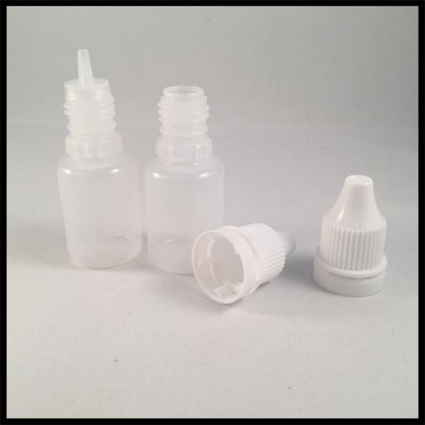 E Liquid 10ml LDPE PE E Liquid Bottles With Child Resist Cap Acid Base Resistance