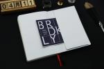 Custom A5 Wide Ruled Hardcover Writing Notebook with Back Pocket Double