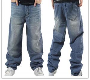 Quality Customizable Clothing Loose Plus Size Denim Jeans Pants for Men,Fat Man Denim Trousers for Men for sale