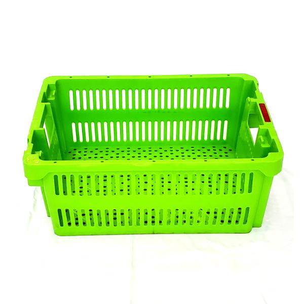 Sturdy Plastic Crates PP Vented Stackable Harvest Basket Turnover for Tomato Packaging