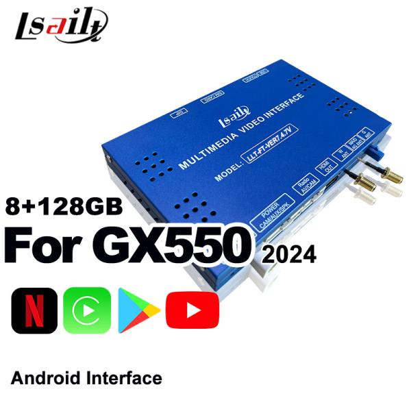 Pin to Pin Android Infotainment Interface for Lexus GX550 2024 RX NX LX ES Included YouTube, NetFlix, Google Play, Waze