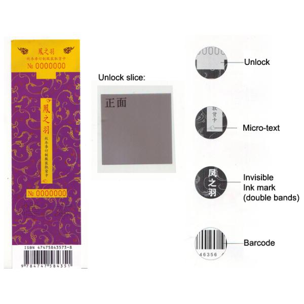 Self Destructive Anti Fake Custom Label Printing Waterproof Ticket