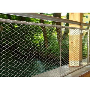 Quality 1.5mm Balustrade Or Railing Architectural Wire Mesh Non Rusting for sale