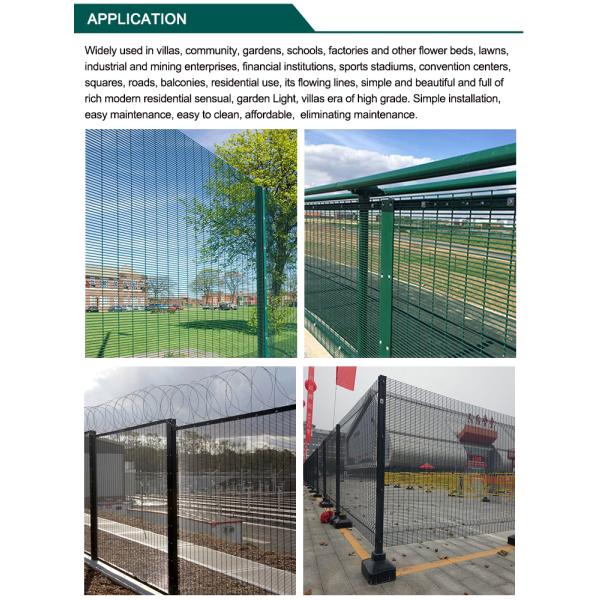 Easy Installation 358 Security Fence Anti Corrosion 3mm-6mm Wire Diameter