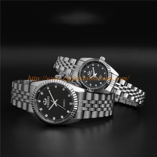004A Couple Watch Pair Watches Man Woman Watch Ladies Watches Stainless Steel Watch New