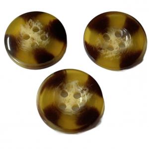 Quality Resin Faux Horn Coat Buttons 20mm 4 Hole Apply For Women