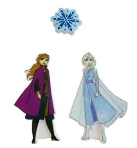 Frozen Theme Molded Icing Cake Toppers , Edible Muffin Cake Decoration