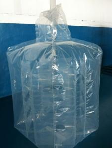 China Large 4mil 6mil Thickness PE Square Baffle Liners Attached To Big Bags on sale