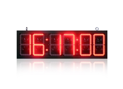 Outdoor Waterproof 24 Inch Digital LED Street Clock with GPS Synchronization and Adjustable Brightness