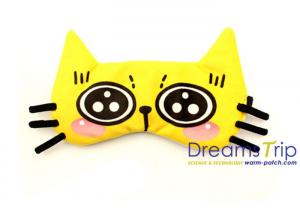 Cartoon Cat soft Velvet fabric eye Mask Kitty use in night sleep for children