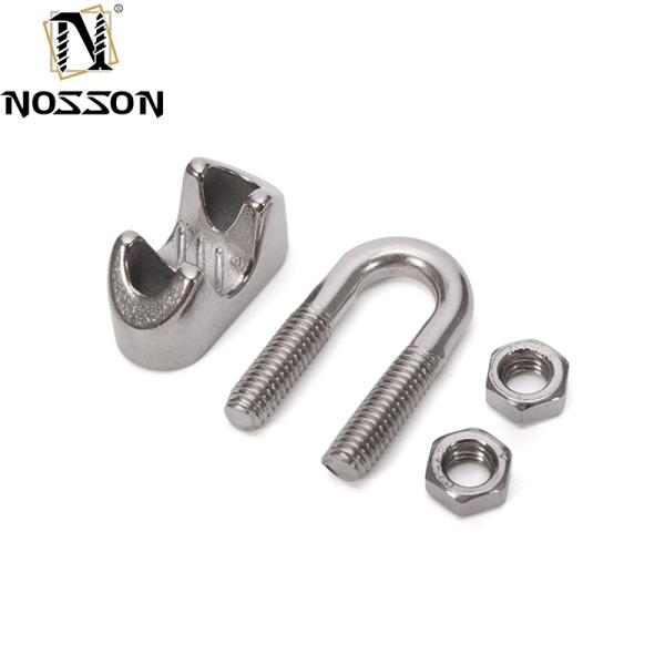 Customized Support OEM M6 Stainless Steel Wire Rope Cable Clip Clamp U Bolt Saddle Fastener for Metric Measurement System