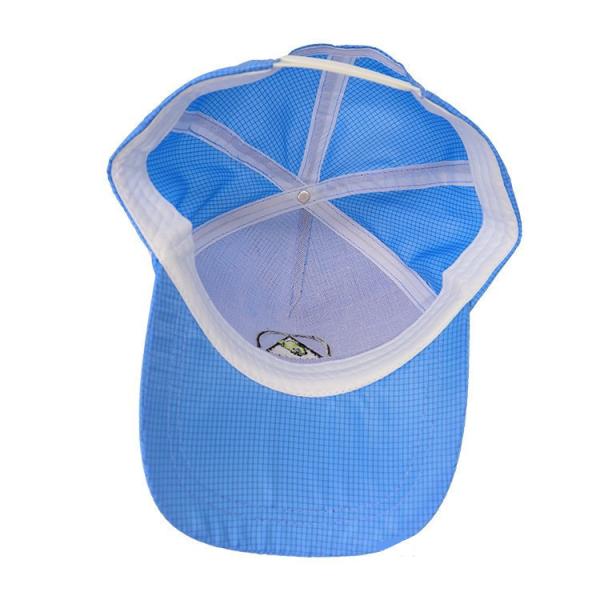 Antistatic Cleanroom Polyester Workshop Cap ESD Work Snapback Cap with Adjustable Buckle